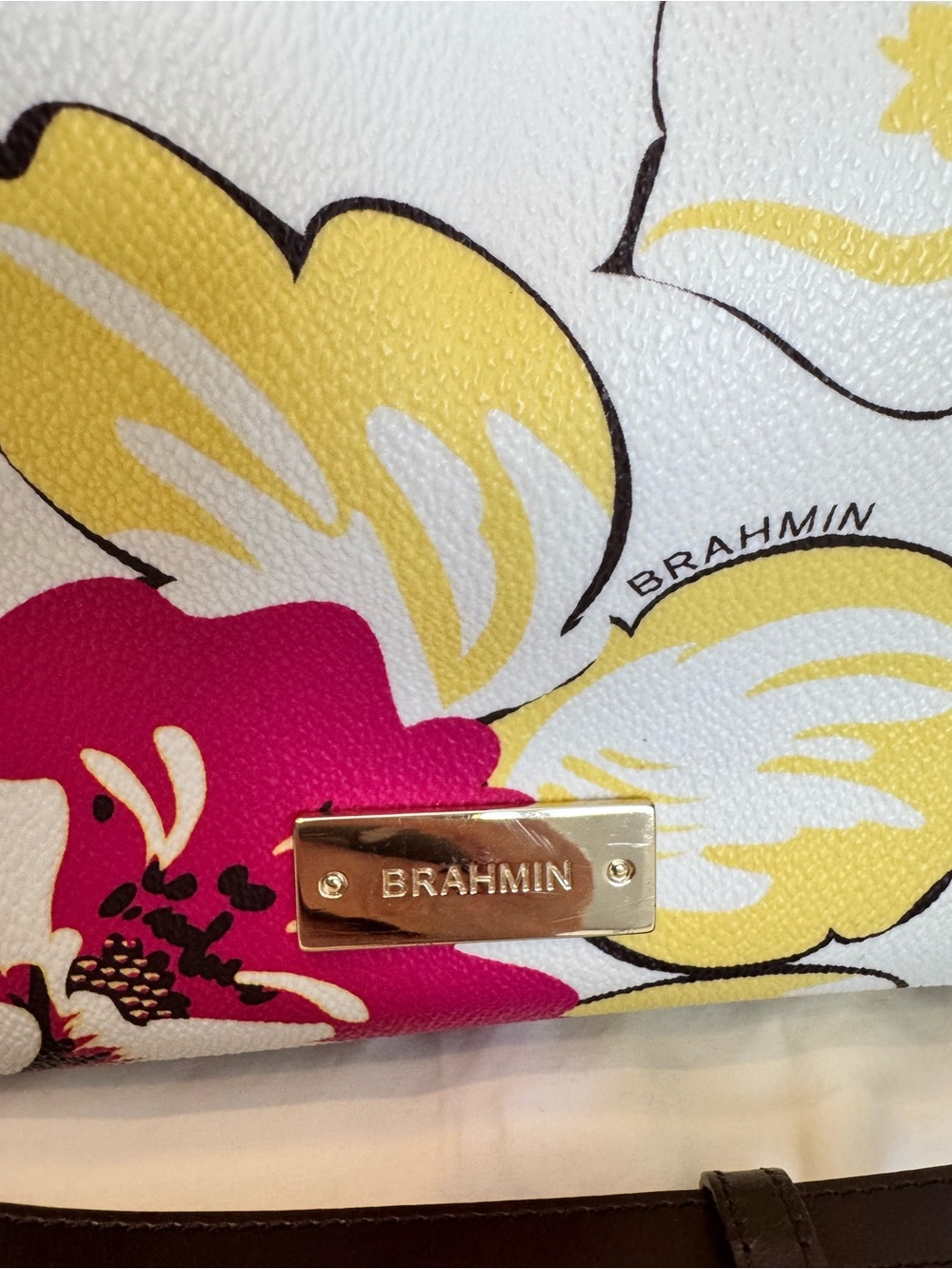 Brahmin Dahlia Bouquet Duxbury Satchel - Picture 11 of 15